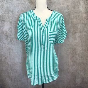 Grand and Green Cute Striped Top, size XL
